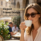🕶️👓 50 % RABAT! OBS til alle, der bærer briller: Disse oversized solbriller kan nemt trækkes direkte over dine egne briller og får dig til at ligne en filmstjerne – ingen dyre påsætningsbriller, intet besvær med linser!
