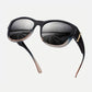 🕶️👓 50 % RABAT! OBS til alle, der bærer briller: Disse oversized solbriller kan nemt trækkes direkte over dine egne briller og får dig til at ligne en filmstjerne – ingen dyre påsætningsbriller, intet besvær med linser!