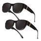 🕶️👓 50 % RABAT! OBS til alle, der bærer briller: Disse oversized solbriller kan nemt trækkes direkte over dine egne briller og får dig til at ligne en filmstjerne – ingen dyre påsætningsbriller, intet besvær med linser!