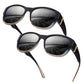 🕶️👓 50 % RABAT! OBS til alle, der bærer briller: Disse oversized solbriller kan nemt trækkes direkte over dine egne briller og får dig til at ligne en filmstjerne – ingen dyre påsætningsbriller, intet besvær med linser!