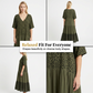 👗 50 % RABAT I BEGRÆNSET PERIODE! ✨ Boheme-inspireret maxi-kjole med leopardmønster – V-udskæring, lagdelt, flagrende resort-stil 🌴