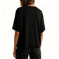 🌸 Tidløs T-shirt med rund hals, ultrablødt og åndbart materiale, afslappet oversized pasform 💫 Luftige korte ærmer – et must-have til hverdagen. Spar 49 % nu!