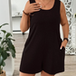 👗 50 % RABAT I BEGRÆNSET PERIODE! 💥 Ærmeløs jumpsuit til kvinder i store størrelser med lommer – løstsiddende, behagelig, alsidig ✨