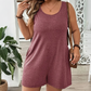 👗 50 % RABAT I BEGRÆNSET PERIODE! 💥 Ærmeløs jumpsuit til kvinder i store størrelser med lommer – løstsiddende, behagelig, alsidig ✨