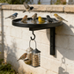 Vægmonteret fuglebad i metal – antik bronzefinish 🐦🛁🧱🏡