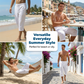 👖☀️🌊 50 % RABAT I BEGRÆNSET PERIODE! Casual capri-bukser til mænd med snøre i taljen – åndbart bomuld, løs pasform, 3/4-længde – perfekte til stranden, parken eller en afslappet weekend 🏖️😎