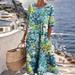 💥✨Tidsbegrænset tilbud med 50 % rabat – 👗Løstsiddende kjole til kvinder med blomsterprint