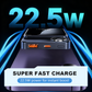 🔋⚡ 22,5 W powerbank – magnetisk, slank, oplader 3 enheder på én gang!