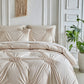 🛏️ 50 % RABAT !!!☁️ Elegant dynebetræk-sæt med plissering