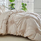 🛏️ 50 % RABAT !!!☁️ Elegant dynebetræk-sæt med plissering