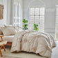🛏️ 50 % RABAT !!!☁️ Elegant dynebetræk-sæt med plissering