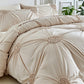 🛏️ 50 % RABAT !!!☁️ Elegant dynebetræk-sæt med plissering
