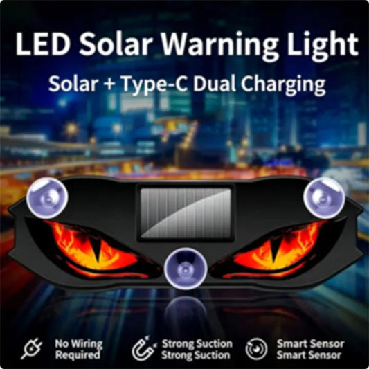🚗🔆 Solcelledrevet LED-advarselslys til biler – 50 % RABAT! Solcelledrevet, vejrbestandigt, tændes automatisk, når det bliver mørkt – for større sikkerhed ved vejsiden. 🔥🛡️