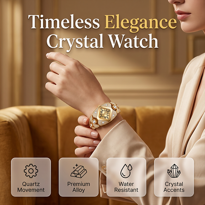 🎉 BEGRÆNSET TID: 50 % RABAT! ⌚ Ur med rombeformet urskive – geometrisk elegance med glimmer ✨