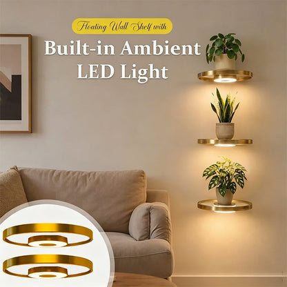 💡 Hængende hylde. Indbygget belysning. Øjeblikkelig luksus. Udnyt vægpladsen optimalt, tilføj stemningsbelysning, og få dit hjem til at ligne et showroom – helt uden renovering. 😎✨