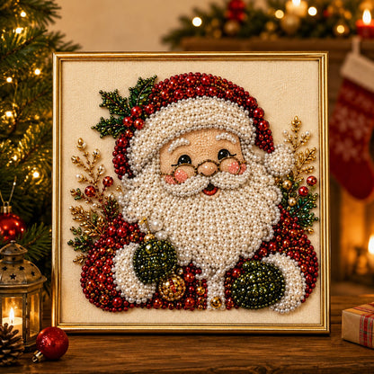 🧘Afslappende og velegnet til begyndere – 🎨💎DIY-julekunstsæt med perler og diamanter