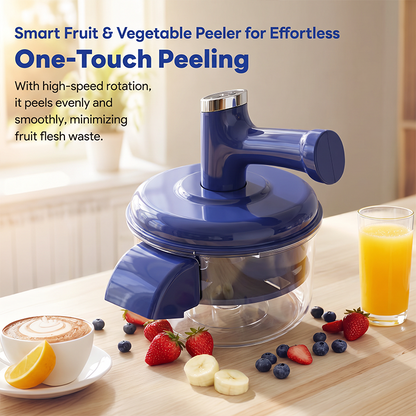 ⏳🔥BEGRÆNSET TID 50% RABAT! ⏰ Elektrisk frugtskæler & mixer – 2-i-1, USB-opladelig, one-touch, 10s skæling 🍎