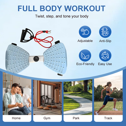 🏋️ Kompakt Twist Stepper-maskine – Cardio-stepmaskine med lav belastning og en kapacitet på 265 LBS