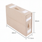 🎁 50%! 🛏️ Sammenklappeligt Sengelinned Organizer Sæt – Linen Look + Pappe – Gennemsigtigt Vindue & Sikker Lukning til Queen/King Størrelse Sengelinned 📦