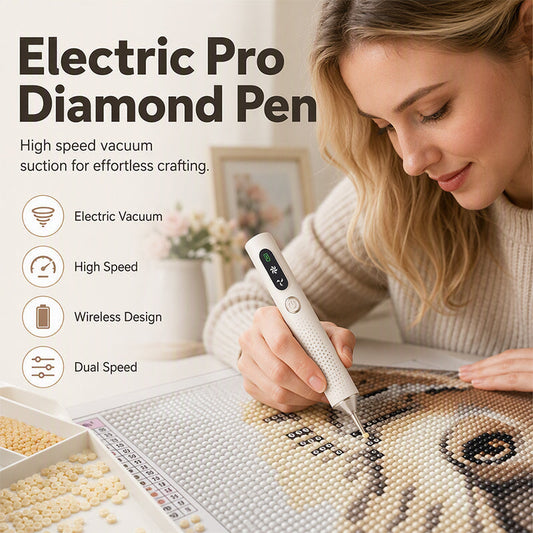 ⚡50 % rabat⚡Genopladelig elektrisk diamantpen✨Præcis, behagelig, tidsbesparende