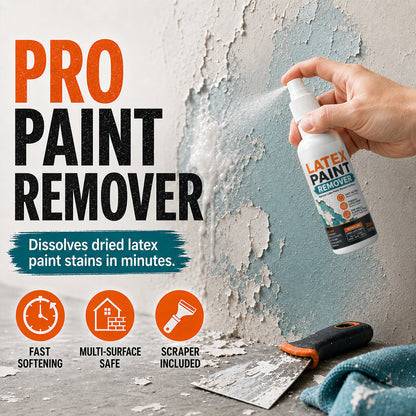 Latexbaseret lakfjernerspray til forskellige overflader