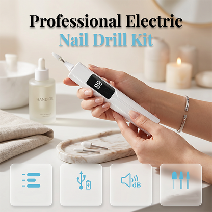 💅 KØB 2, FÅ 1 GRATIS! ⚡ Professionelt sæt med elektrisk negleboremaskine – Justerbar hastighed, præcisionsbits og kompakt – Manicure i salonkvalitet derhjemme ✨