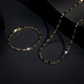⏳Tidsbegrænset tilbud⏰Funkelt smykkesæt til mænd – iøjnefaldende cubic zirconia, raffineret street-luksus og justerbar pasform ⛓️