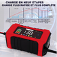 🔋50 % RABAT LIGE NU! 12 V 6 A smart bilbatterioplader, pulsoplader med LCD-display – automatisk vedligeholdelsesoplader til blybatterier i biler, motorcykler og autocampere