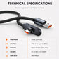 100 W 90-graders vinklet Type-C-kabel til hurtigopladning