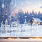 ❄️🏠 Vinduesklistermærkesæt med juleby – 78-delt dekoration med vintermotiv
