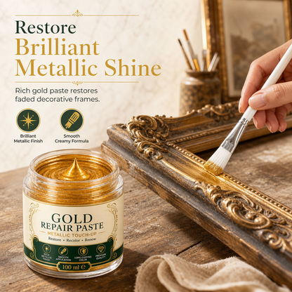 ✨ Metallic Gold Restoration Paste – Guldglans-retouchersæt med påføringspensel