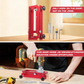🔧 Hinge Mortise Jig: 6061 Aluminum, Fits 2.5"-5" Hinges, 1/4" & 5/8" Radius, with Router Bit