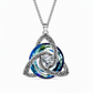 ⏰Halskæde med vedhæng i form af en keltisk knude og fødselssten til kvinder🌀📿