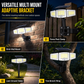 ☀️ Solar 3-hovedet bevægelsessensorlampe | IP65