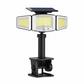 ☀️ Solar 3-hovedet bevægelsessensorlampe | IP65