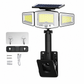 ☀️ Solar 3-hovedet bevægelsessensorlampe | IP65
