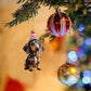 Julepynt til bilen med dachshund-motiv