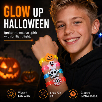 LED-armbånd til børn til Halloween, der lyser i mørket