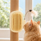 🐱 2-i-1 kattepleje- og fjerlegetøj: Vægmonteret, selvplejende børste, optager ingen gulvplads