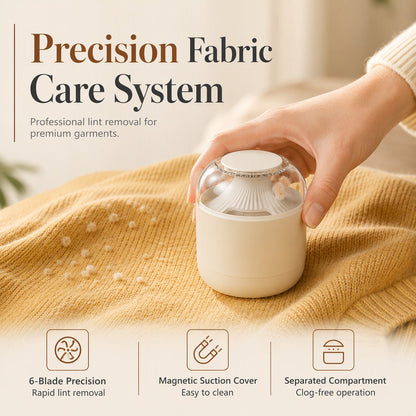 🧶👕50 % RABAT NU! Magnetisk fnugfjerner – bærbar elektrisk tekstilbarberer, præcisionsfnugfjerner med 6 knive, der gendanner glatheden på trøjer, tæpper og tøj
