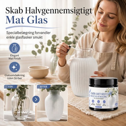 ✨ DIY Frosted Glass farve til vaser og dekoration