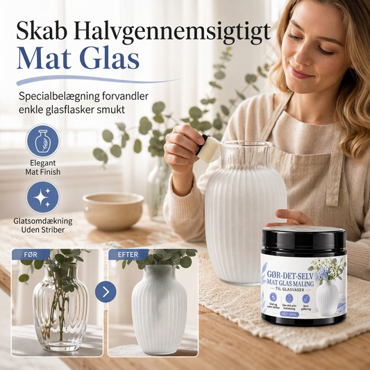 ✨ DIY Frosted Glass farve til vaser og dekoration
