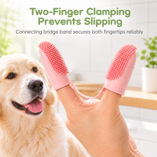 Pet Finger-tandbørste til hunde og katte – rengøring og mundpleje