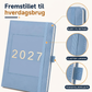 📓 2027 Planner – A5-størrelse, én side om dagen med datoer – Perfekt til daglige notater og fremtidig reference ✨