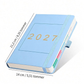 📓 2027 Planner – A5-størrelse, én side om dagen med datoer – Perfekt til daglige notater og fremtidig reference ✨