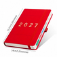 📓 2027 Planner – A5-størrelse, én side om dagen med datoer – Perfekt til daglige notater og fremtidig reference ✨