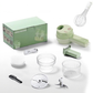 🥕50% RABAT NU! 4-i-1 håndholdt elektrisk food chopper - USB-genopladelig mini blender med åben påfyldningsport, bærbar trådløs hakker til grøntsager, kød og hvidløg