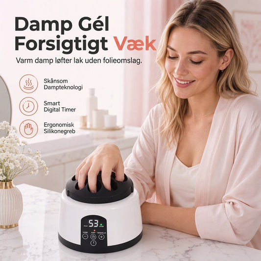36W elektrisk damp neglelakfjernermaskine, professionel gel- og akryl fjernelsesenhed til manicure