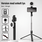 ⏳Tidsbegrænset specialtilbud⏰ 180 cm Smart Ansigtssporing PTZ Selfie Stick – 360° Automatisk Følgende Telefonstativ med udfyldningslys, 4-Axis Antichok til Live-streaming og Videooptagelse