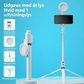 ⏳Tidsbegrænset specialtilbud⏰ 180 cm Smart Ansigtssporing PTZ Selfie Stick – 360° Automatisk Følgende Telefonstativ med udfyldningslys, 4-Axis Antichok til Live-streaming og Videooptagelse